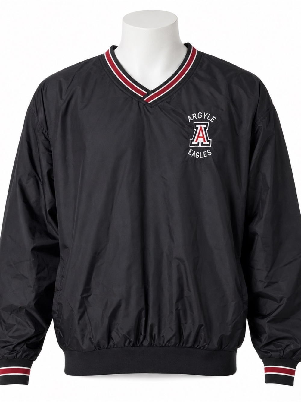 Sport-Tek Argyle Eagles Football Black Pullover Windbreaker Men’s XL